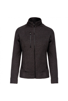 Damesjase Full zip heather K9107