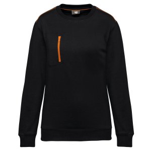 Unisex DayToDay contrasting zip pocket sweatshirt