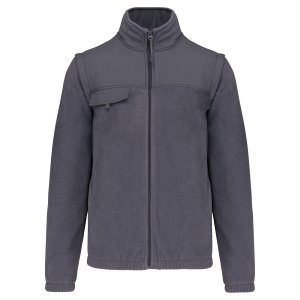 Fleece jacket with removable sleeves