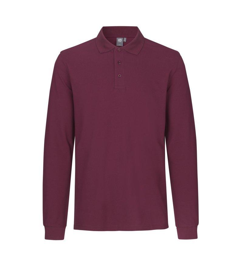 Long-sleeved polo shirt | stretch