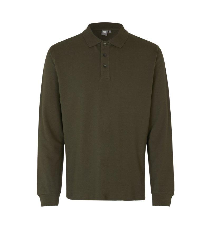 Long-sleeved polo shirt | stretch