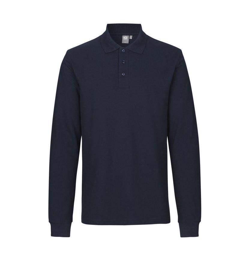 Long-sleeved polo shirt | stretch