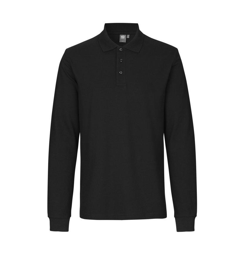 Long-sleeved polo shirt | stretch