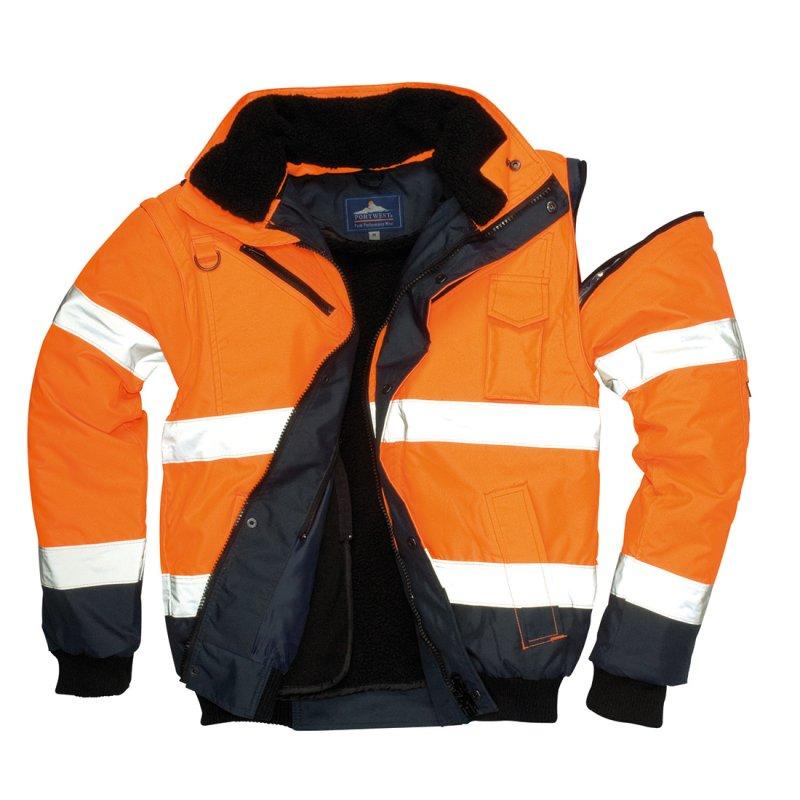 Hi-Vis 3-in-1 Contrast Bomber Jacket