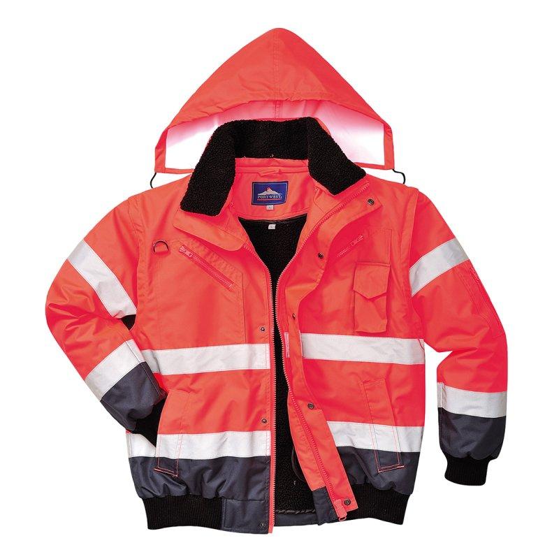 Hi-Vis 3-in-1 Contrast Bomber Jacket