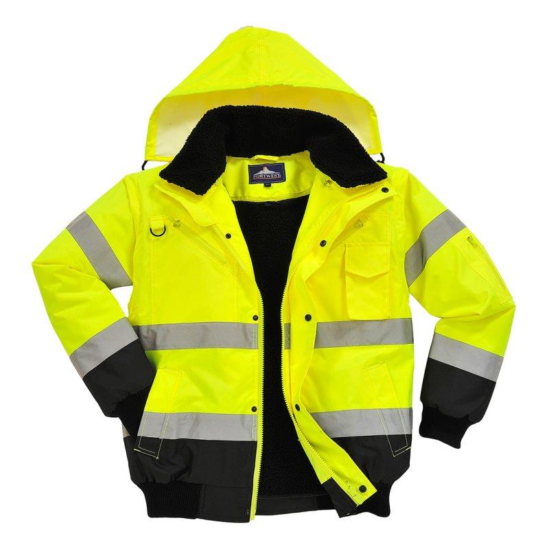 Hi-Vis 3-in-1 Contrast Bomber Jacket