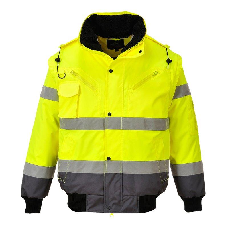 Hi-Vis 3-in-1 Contrast Bomber Jacket