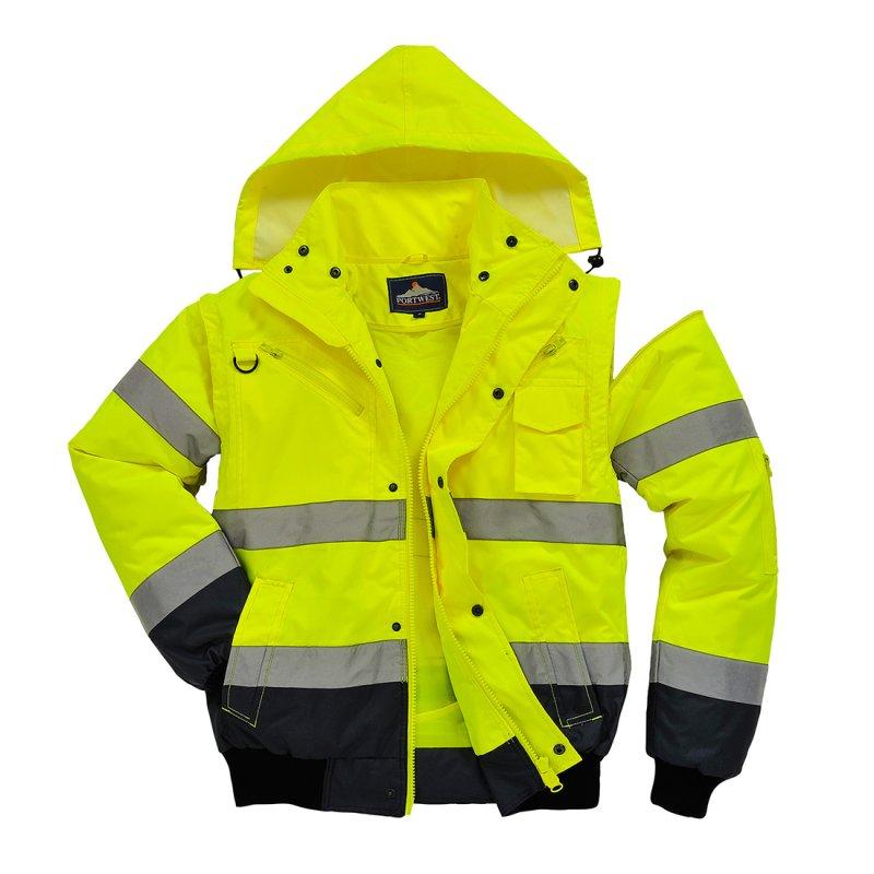 Hi-Vis 3-in-1 Contrast Bomber Jacket