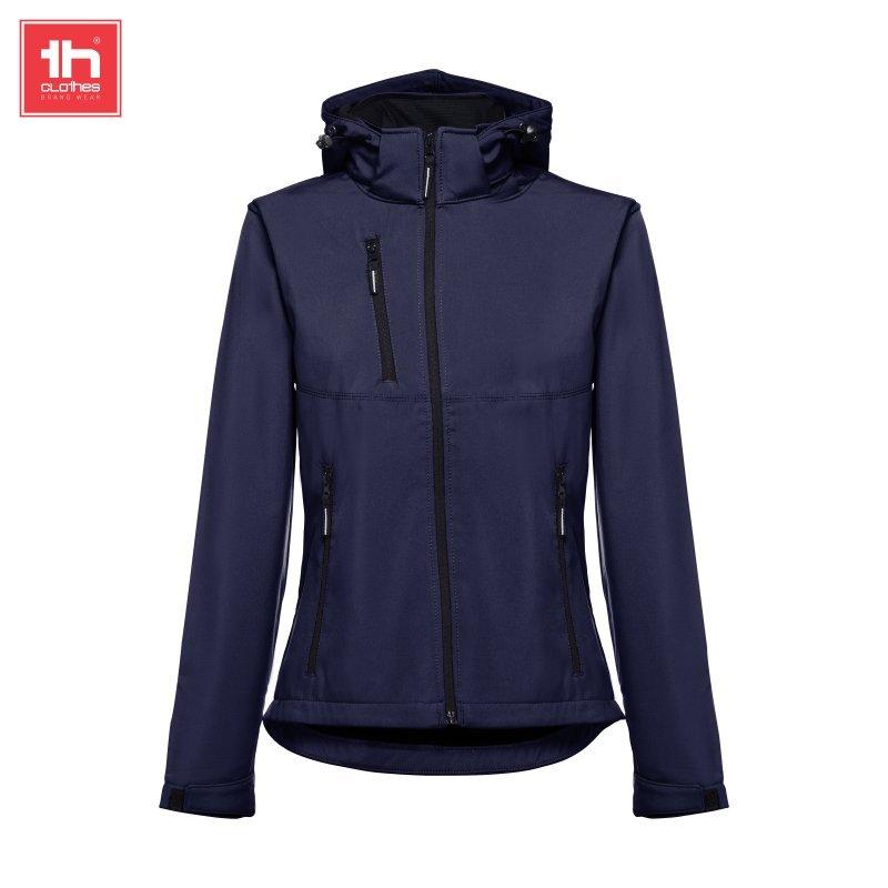 Dames softshell met afneembare capuchon  zagreb wo