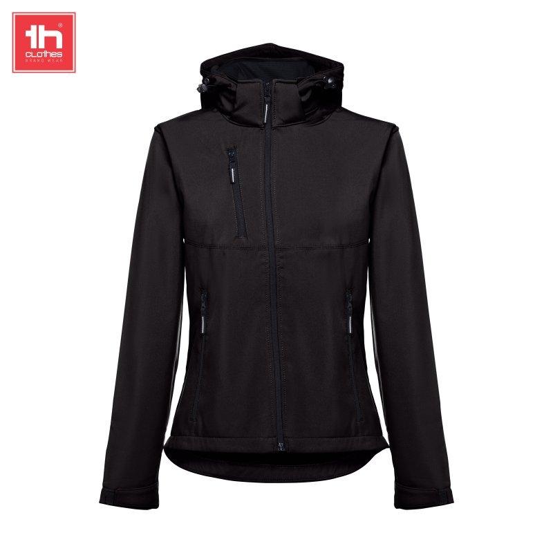 Dames softshell met afneembare capuchon  zagreb wo