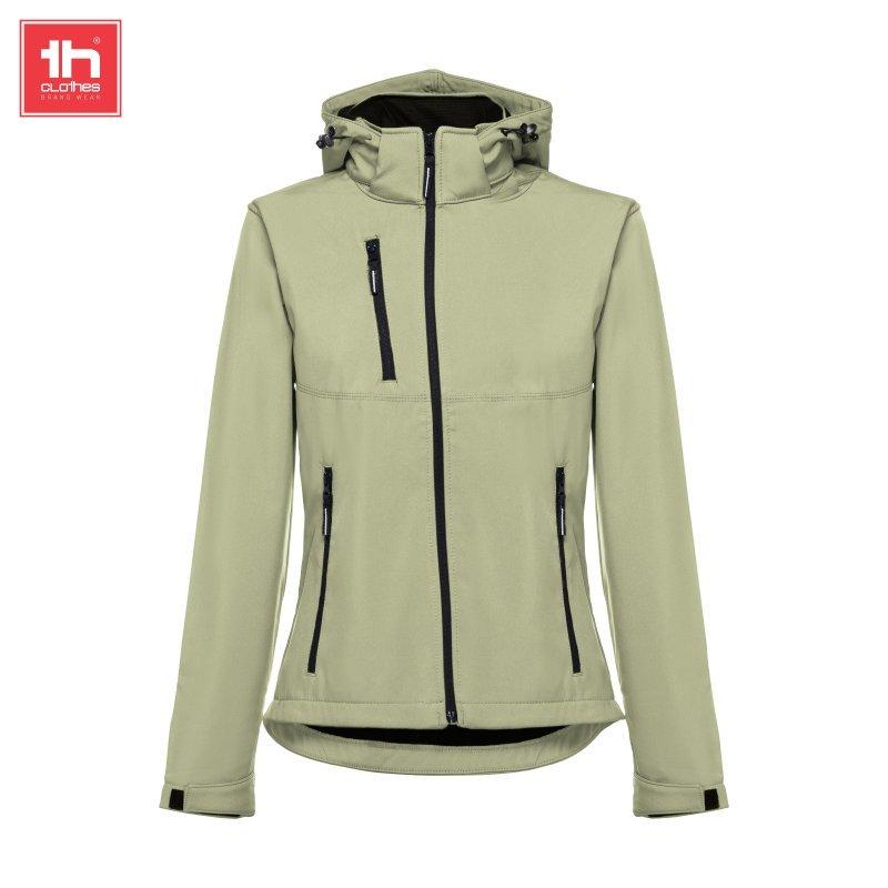 Dames softshell met afneembare capuchon  zagreb wo